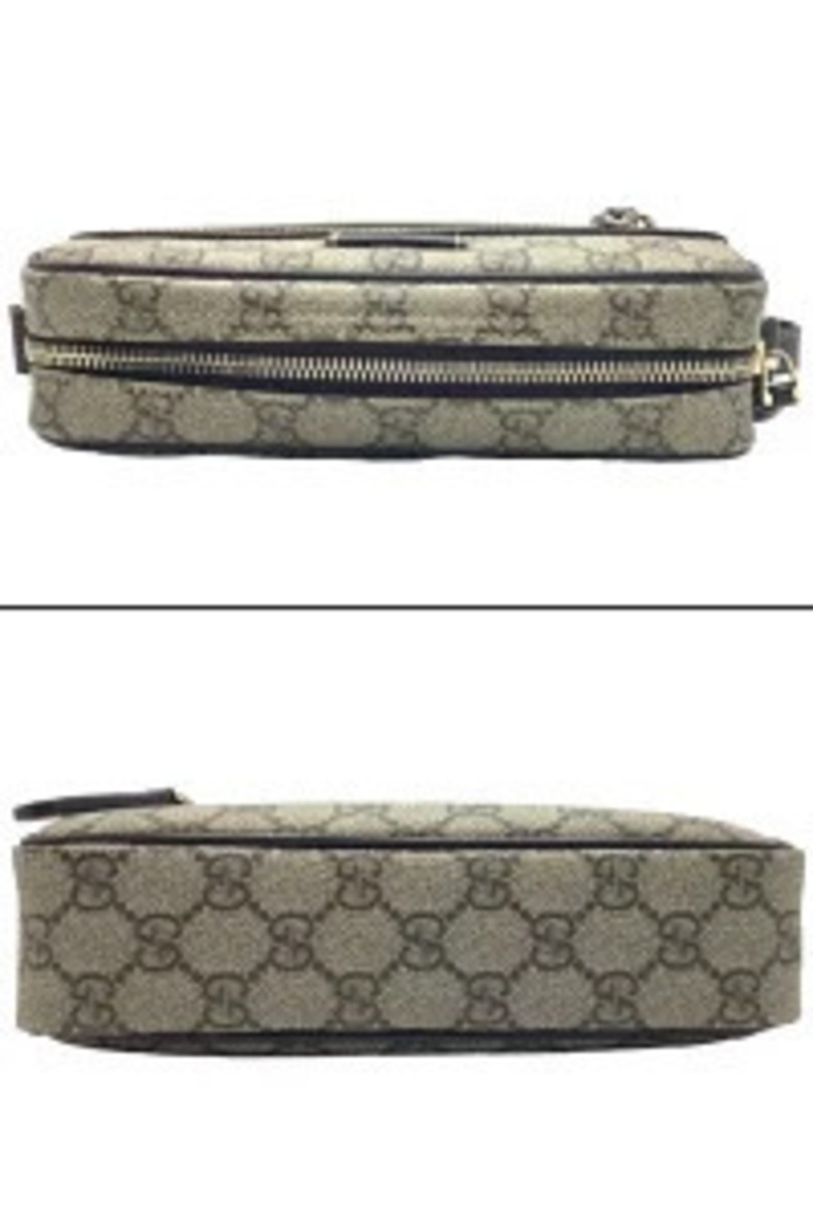 Gucci Supreme Crossbody GG Logo Beige Shoulder Bag Canvas - Picture 4 of 13